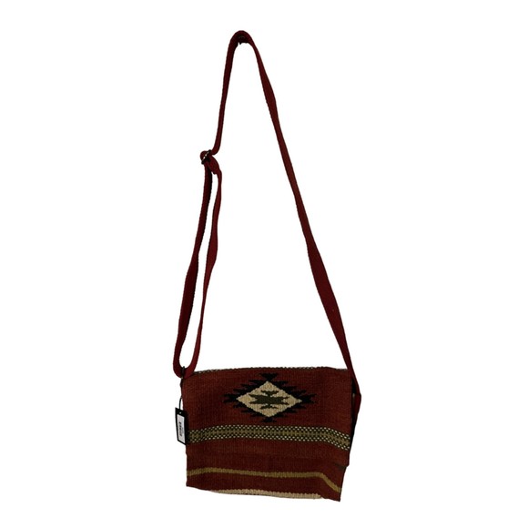 Crosstree Lane Crossbody Messenger Purse Adjustable Strap Aztec Serape Boho - Picture 10 of 12